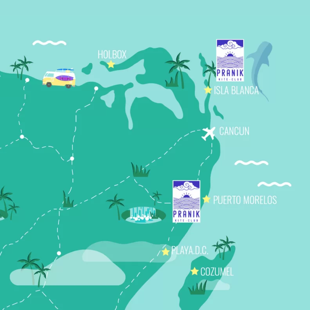 Pranik Kite Club Isla Blanca Puerto Morelos